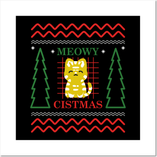 Meowy Cistmas Posters and Art